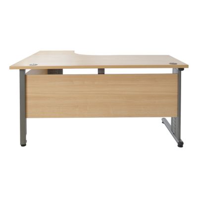 Professional right corner office HM2043.01R in oak color 160x120x75
