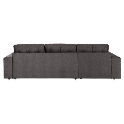 CORNER (LEFT) SOFA-BED WITH STORAGE SPACE CLANCY HM3281.02L ANTHRACITE FABRIC 308x181x92Hcm.