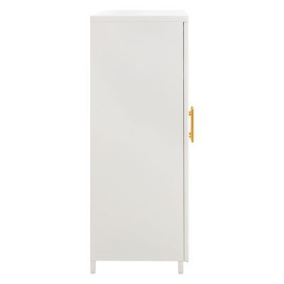 ШКАФ ВИТРИНА МЕТАЛЕН CARIL HM9571.02 БЯЛ 80x37-40x102Hcm.