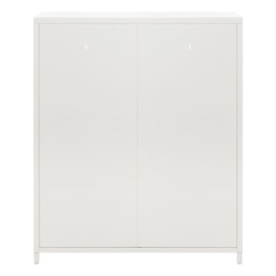 ШКАФ ВИТРИНА МЕТАЛЕН CARIL HM9571.02 БЯЛ 80x37-40x102Hcm.