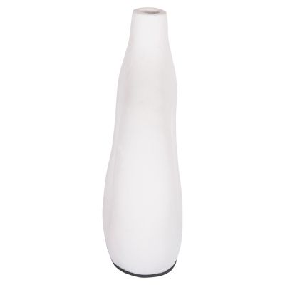 DECORATIVE VASE SERIES CLAYVON HM4413 TERRACOTTA IN WHITE COLOR 23.5x8x24.5Hcm.