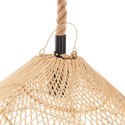 CEILING PENDANT LUMINAIRE SET HM11925.02 ROPE AND NATURAL RATTAN Φ58.5Χ131H cm.