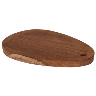 CUTTING BOARD FOR THE KITCHEN HM4288 TEAK WOOD IN NATURAL-WITH HANGING HOLE 20,5x30,5x2Hcm.
