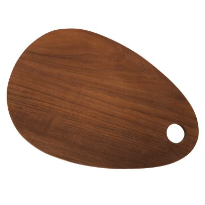 CUTTING BOARD FOR THE KITCHEN HM4288 TEAK WOOD IN NATURAL-WITH HANGING HOLE 20,5x30,5x2Hcm.