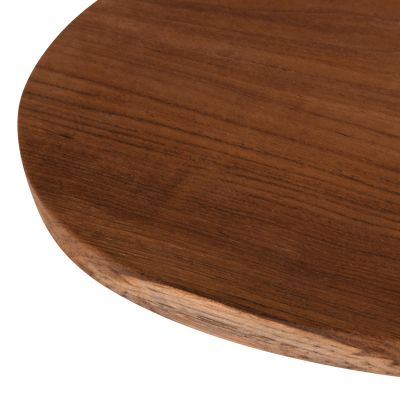 CUTTING BOARD FOR THE KITCHEN HM4288 TEAK WOOD IN NATURAL-WITH HANGING HOLE 20,5x30,5x2Hcm.