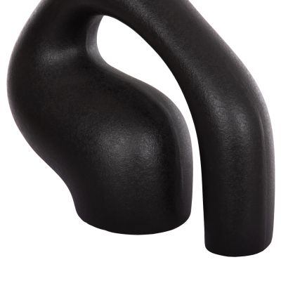 CERAMIC TABLE DECOR ISIL HM4597.02 BLACK MATTE 29.5x11x29Hcm.