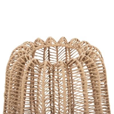 TABLE LAMP HM4350 METAL FRAME- PAPER ROPE IN NATURAL COLOR Φ29Χ34Hcm.
