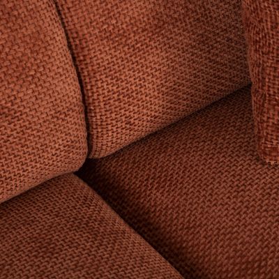 CORNER SOFA BRICKEN HM3275.03R BRICK RED FABRIC 110-282x98-160x72Hcm.