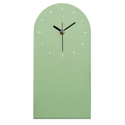 TABLE CLOCK HM4339.02 METAL IN LIGHT GREEN 12X24.5H cm.