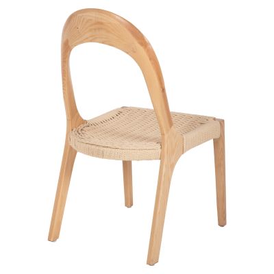 CHAIR HM9876 ASHWOOD AND PAPER ROPE 47x52x86,5Hcm.