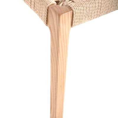 CHAIR HM9876 ASHWOOD AND PAPER ROPE 47x52x86,5Hcm.