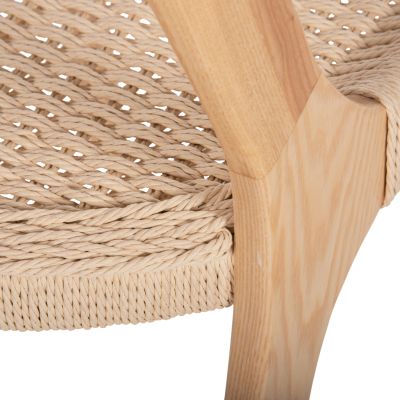 CHAIR HM9876 ASHWOOD AND PAPER ROPE 47x52x86,5Hcm.