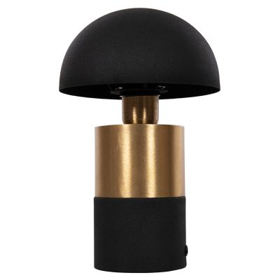 TABLE LAMP PUNE HM4255.04 METAL IN BLACK-GOLD Φ18x28Hcm.