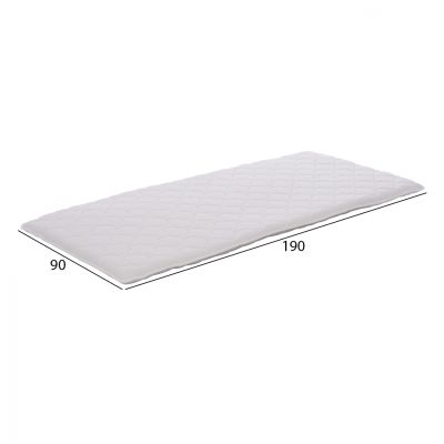 CLOUD topper, white, 90x190 cm, single size