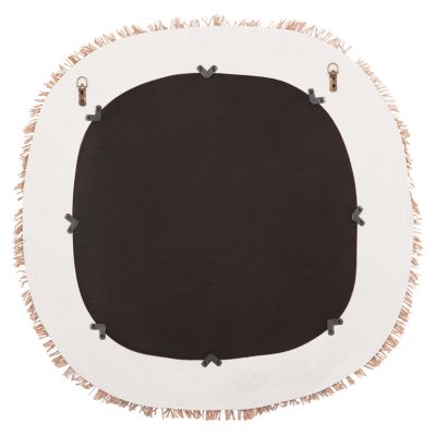 WALL MIRROR SERIES SANTORINI HM4527 MDF IN OFF WHITE-DECOR IN BEIGE 78x1,8x78Hcm.