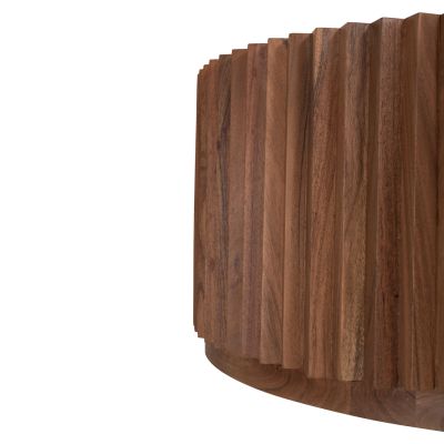 ХОЛНА МАСА КРЪГЛА ОСОРКА HM9695 АКАЦИЕВО ДЪРВО МАСИВ-ЕСТЕСТВЕН ЦВЯТ Φ90Χ38Hcm.