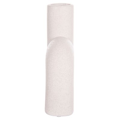 CERAMIC TABLE DECOR ARCON HM4640.01 OFF WHITE WITH CRYSTALLIZATION 19x7x24Hcm.