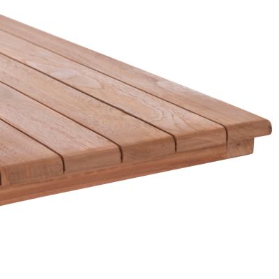 TABLETOP SQUARE HM18136 TEAK WOOD--NATURAL COLOR 70x70x4(thickness)cm.