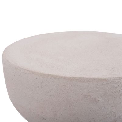 STOOL SERIES SANTORINI HM18041 POLYRESIN IN OFF WHITE Φ30.5x46Hcm.