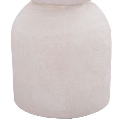 STOOL SERIES SANTORINI HM18041 POLYRESIN IN OFF WHITE Φ30.5x46Hcm.