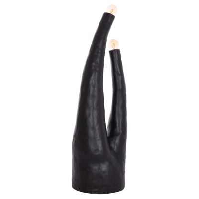 DECORATIVE FLOOR LAMP TUSKEN HM4702.01 FIBER CEMENT-BLACK 50x43x145Hcm.