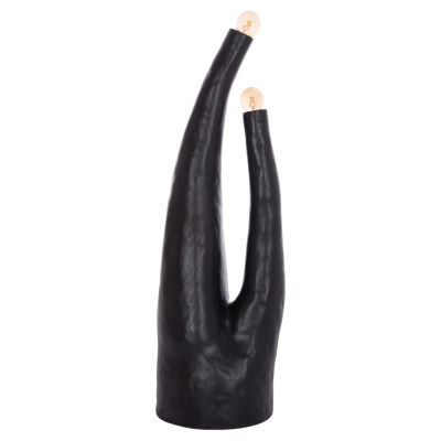 DECORATIVE FLOOR LAMP TUSKEN HM4702.01 FIBER CEMENT-BLACK 50x43x145Hcm.