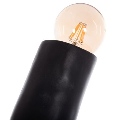 DECORATIVE FLOOR LAMP TUSKEN HM4702.01 FIBER CEMENT-BLACK 50x43x145Hcm.