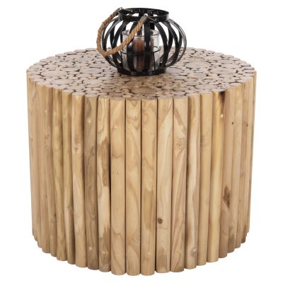ХОЛНА МАСА КРЪГЛА КОТЕР HM9864 ТИКОВИ КЛОНКИ- ЕСТЕСТВЕНИ Φ60,5x46Hcm.