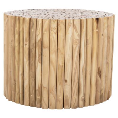 ХОЛНА МАСА КРЪГЛА КОТЕР HM9864 ТИКОВИ КЛОНКИ- ЕСТЕСТВЕНИ Φ60,5x46Hcm.