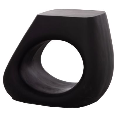 STOOL LANS HM4691.01 FIBER CEMENT IN BLACK--58x28x45.5Hcm.
