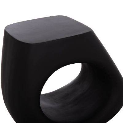 STOOL LANS HM4691.01 FIBER CEMENT IN BLACK--58x28x45.5Hcm.