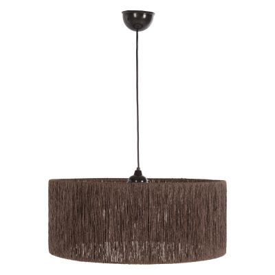 CEILING PENDANT LAMP INDOORS HM7946.01 WITH BROWN PAPER ROPE CAP Φ50x65Hcm.