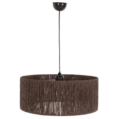CEILING PENDANT LAMP INDOORS HM7946.01 WITH BROWN PAPER ROPE CAP Φ50x65Hcm.