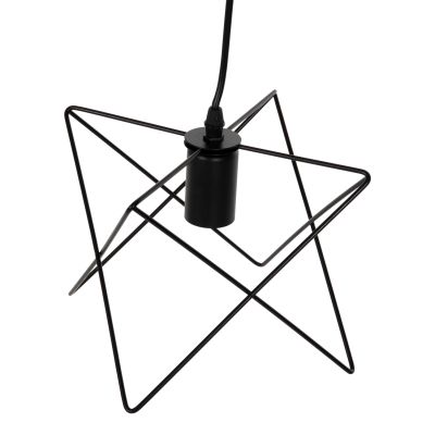 ПАНЕЛЕН ЛАМПА HM4075 ЧЕРЕН МЕТАЛЕН ЦАП 18x17x120Hcm.