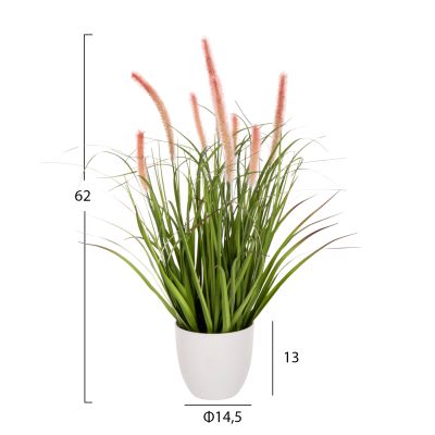 ДЕКОРАТИВНО СИНТЕТИЧНО РАСТЕНИЕ В САКСИЯ HM4029 БРИСЛЕНА ТРЕВА Φ14,5x13-62Hcm.