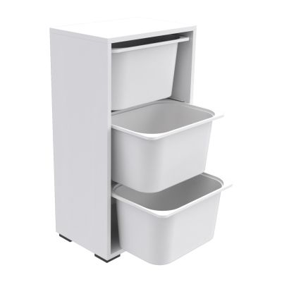 CHEST OF DRAWERS SANI HM18218.01 MELAMINE IN WHITE-WHITE P.E. DRAWERS 45,5x30x83Hcm.