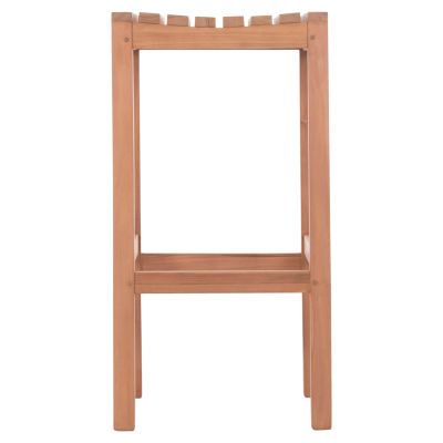 BAR STOOL NIKOL HM18109 TEAK WOOD IN NATURAL COLOR 40x40x77Hcm.