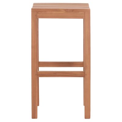 BAR STOOL NIKOL HM18109 TEAK WOOD IN NATURAL COLOR 40x40x77Hcm.