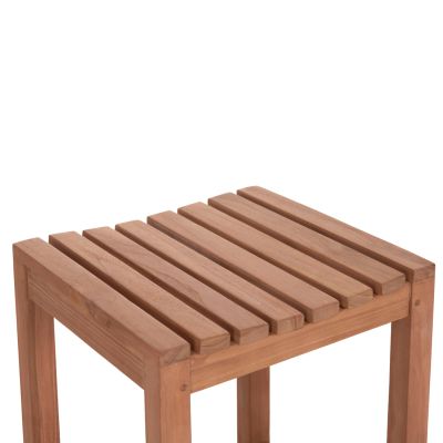 BAR STOOL NIKOL HM18109 TEAK WOOD IN NATURAL COLOR 40x40x77Hcm.