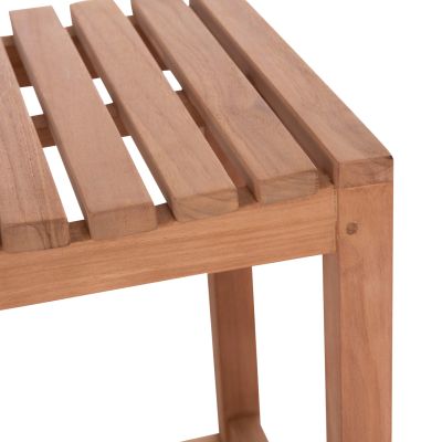 BAR STOOL NIKOL HM18109 TEAK WOOD IN NATURAL COLOR 40x40x77Hcm.