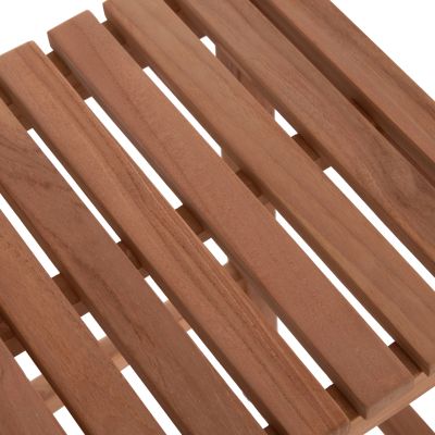 BAR STOOL NIKOL HM18109 TEAK WOOD IN NATURAL COLOR 40x40x77Hcm.