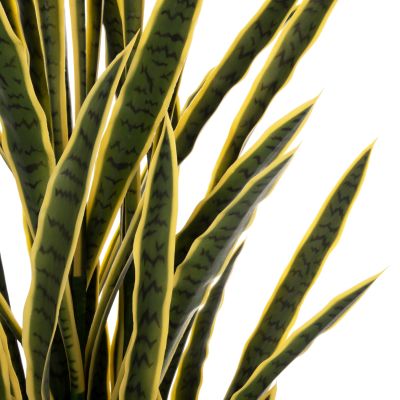 DECORATIVE SYNTHETIC PLANT IN POT HM7994.01 SANSEVIERIA GREEN-YELLOW 150Hcm.