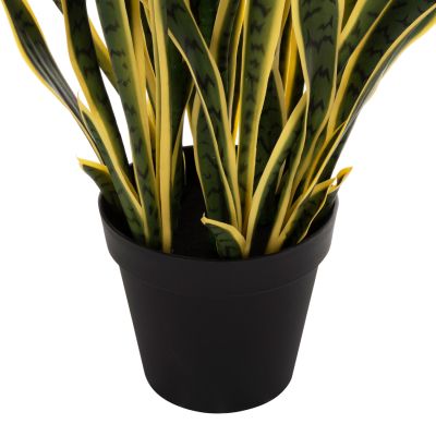 DECORATIVE SYNTHETIC PLANT IN POT HM7994.01 SANSEVIERIA GREEN-YELLOW 150Hcm.