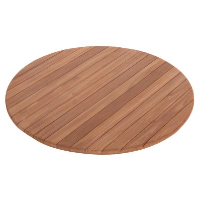 TABLETOP ROUND HM18134 TEAK WOOD--NATURAL COLOR Φ80x4(thickness)cm.