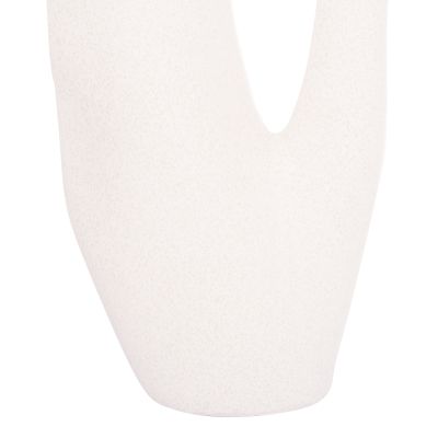 CERAMIC TABLE DECOR SERIES SEBOR HM4625 OFF WHITE WITH CRYSTALLISATION 20x9x46Hcm.