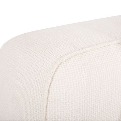 CORNER SOFA (LEFT) 3-SEATER GRACE HM3280.02L WHITE FABRIC 252x105-160x70-90Hcm.