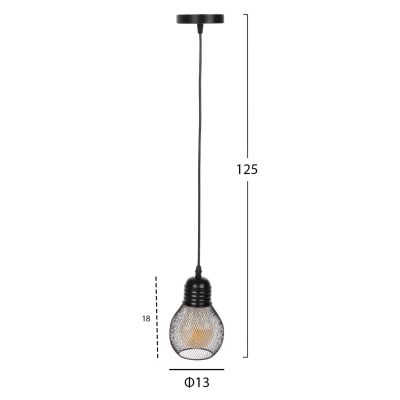 ПАНЕЛ HM4171 ЧЕРНА МЕТАЛНА МРЕЖА КАПА Φ13x125Hcm.