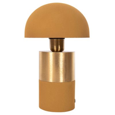 TABLE LAMP PUNE HM4255.09 METAL IN MUSTARD-GOLD Φ18x28Hcm.