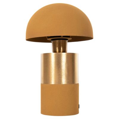TABLE LAMP PUNE HM4255.09 METAL IN MUSTARD-GOLD Φ18x28Hcm.
