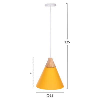 ПАНЕЛ HM4146 ЖЪЛТ МЕТАЛЕН ЦАП Φ25x125Hcm.